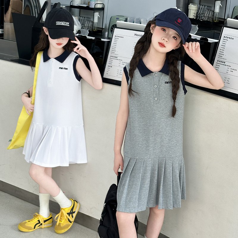 "Kids' Fashion Sport Dress - Sleeveless Design for Comfort & Perfect Summer Outfit"